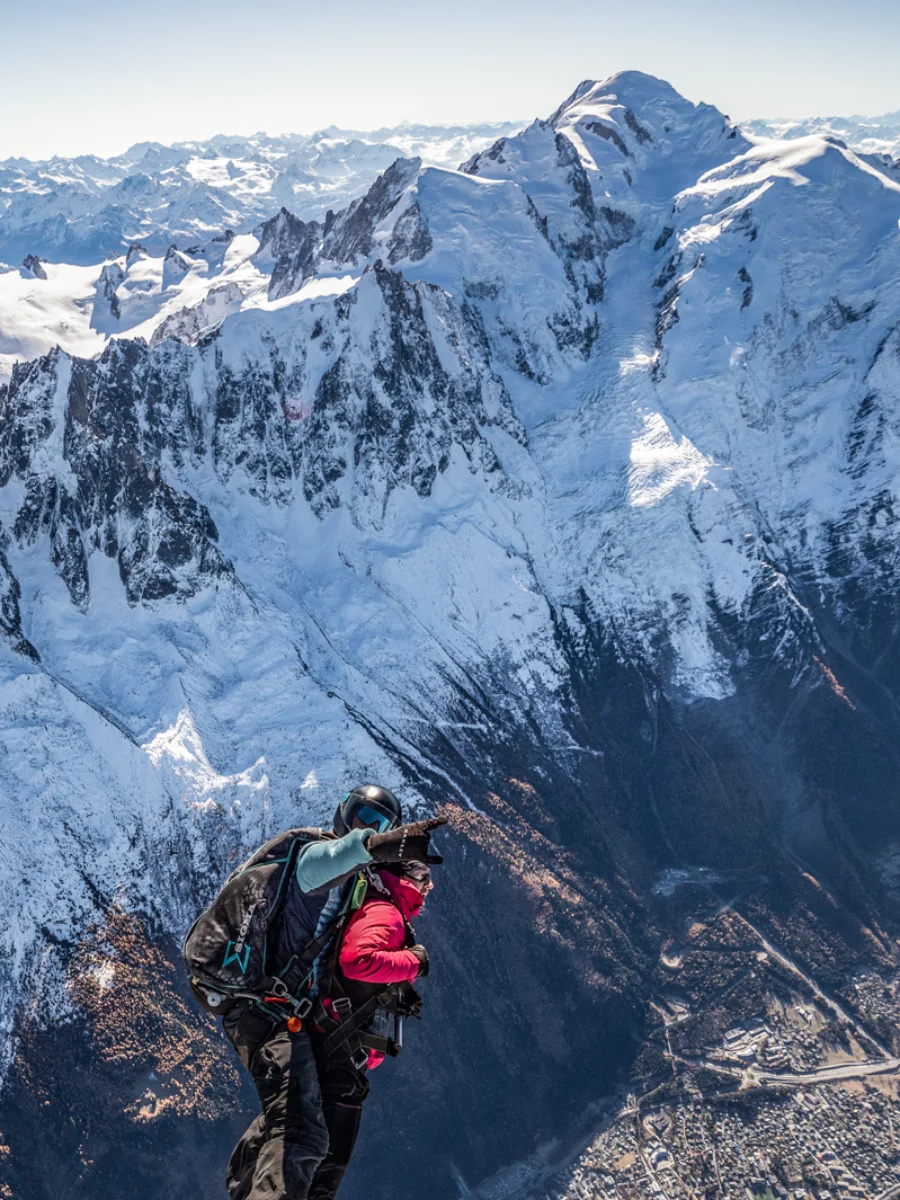Saut en parachute Mont Blanc